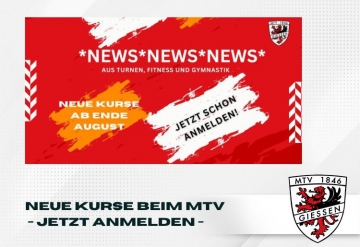 Neue Kurse nach den Ferien - Jetzt anmelden